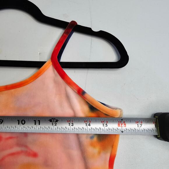 Roma Concept Jumpsuit XL Colorful Tie-dye Velvet Velour Stretchy Hippie Rainbow - Picture 7 of 15